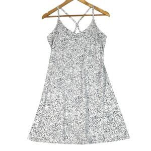 Outdoor Voices Racerback Fitness Dress Womens Small Athletic Black White Skort